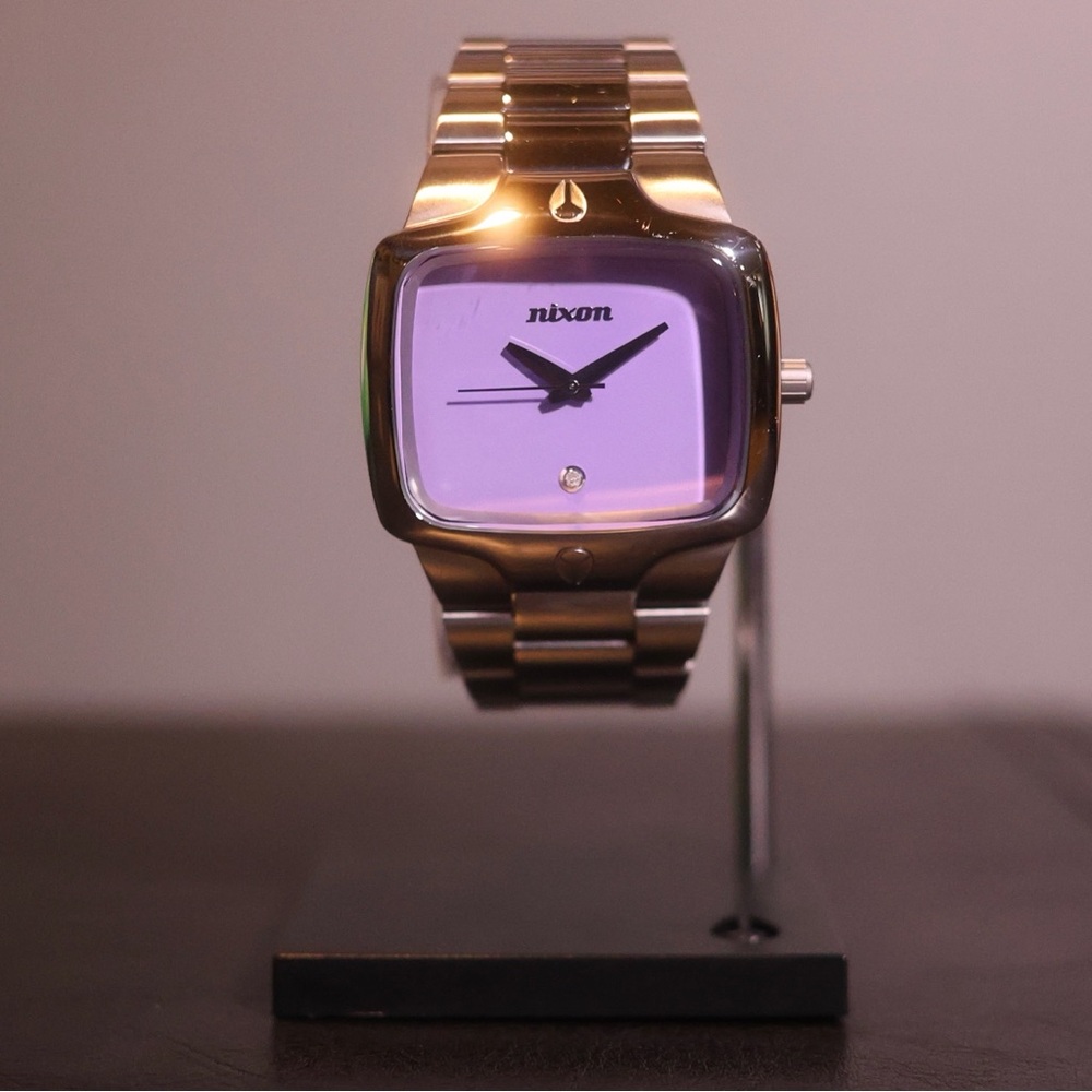 Nixon Player Silver/Purple Watch
